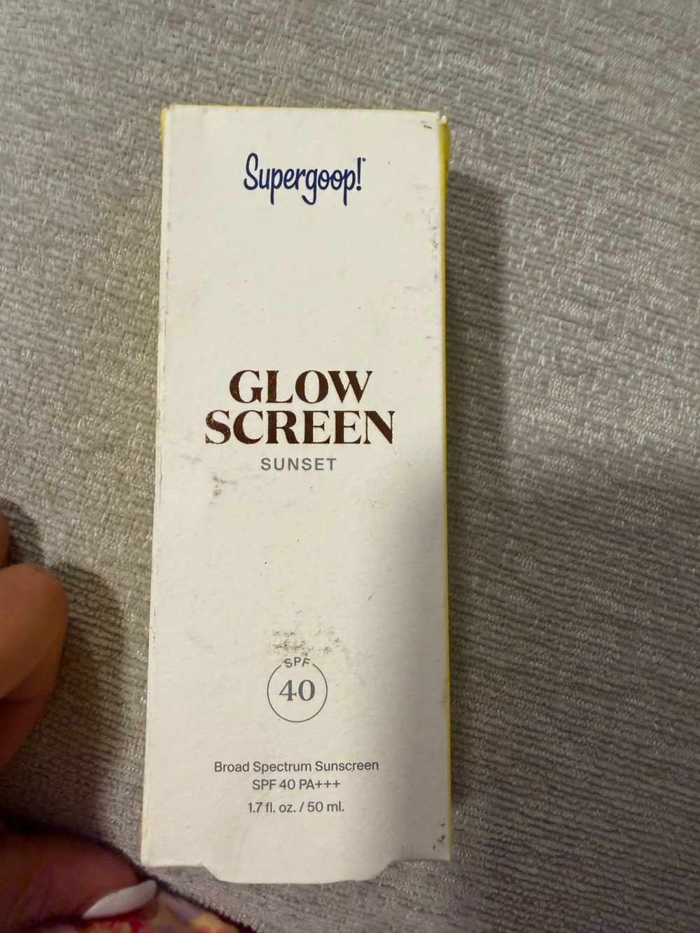 Supergoop Glowscreen Sunscreen SPF 40 Sunset exp 9/26